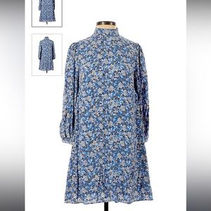 Ann Taylor Blue Floral Dress
